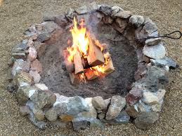 how to make a fire pit with rocks usa