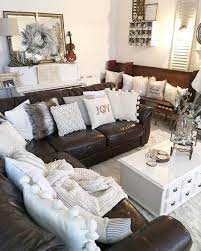 15 brown leather sofa decor ideas in