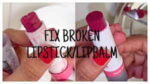 fix broken lipstick lip balm