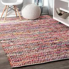 cotton blend area rug