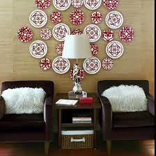 Wall Decoration With Plates Colorful