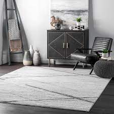 Luxury design rug 100% silk newzealand wool hand tufted living room carpet home hotel bedroom prayer decorative bathroom commercial casino banquet hall ballroom restaurant housedhold china (mainland). Nuloom Thigpen Contemporary Stripes Gray 10 Ft X 13 Ft Area Rug Bdsm04a 10013 The Home Depot