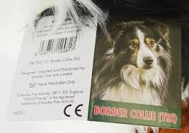 border collie 12 toy dog black and