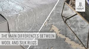 differences between wool and silk rugs