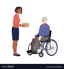 elderly an elderly man vector image