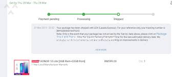 Enter your tracking number and get current lazada order status instantly. Lazada Malaysia The Lex Malaysia Service Is The Worst Apr 03 2020 Pissed Consumer