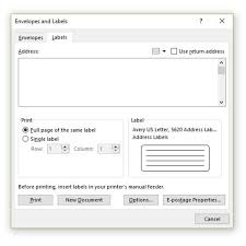 How To Make And Print Mailing Labels In Microsoft Word