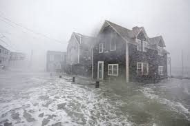 Powerful Winter Storm Shows Damage High Tides With Sea Level