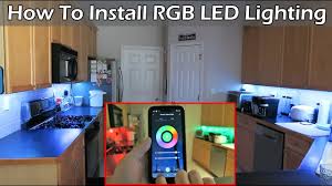 install rgb led lighting in kitchen