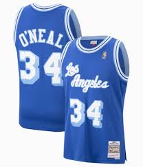 Buy your 16 time champs lakers merchandise and kobe mvp shirt. Men S Lakers 34 Shaquille O Neal Jersey Royal Blue Throwback New Day Stock