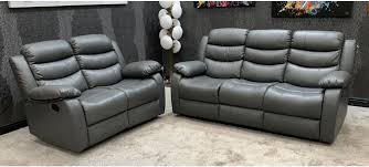 sofa set manual recliner leather sofa