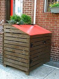 outdoor trash cans garbage can storage