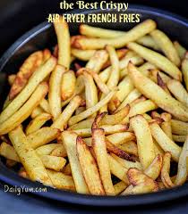 homemade crispy air fryer french fries
