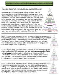 Maslows Hierarchy Of Needs Worksheets Teaching Resources