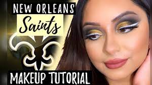 new orleans saints makeup tutorial