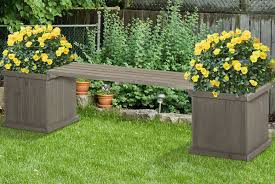 Wooden Garden Planter Bench Offer