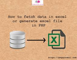 in php or how generate excel file