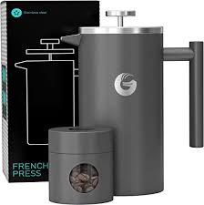Coffee easy measure because it's compact, simple to use, and makes a decent pot of coffee. Amazon Com Coffee Gator French Press Coffee Maker Insulated Stainless Steel Manual Coffee Makers For Home Camping W Travel Canister Presses 4 Cup Serving Large Gray Home Kitchen