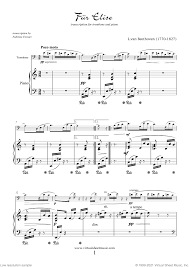 fur elise sheet for trombone and