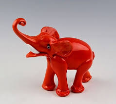 Rare Lattimo Murano Glass Elephant
