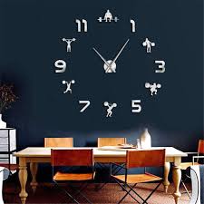 Weightlifting Fitness Diy Giant Clock