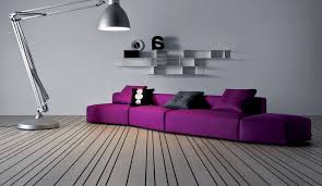 Purple Sofa To Your Living Room