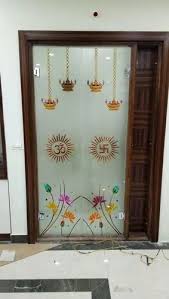 Pooja Door Glass