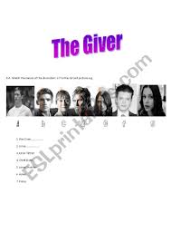 The giver movie quotes tell the story of what happens when one young man, armed with more knowledge than anyone else in his society, tries to disturb their perfectly happy but incredibly dull community. Film Worksheet The Giver Esl Worksheet By Miriam21