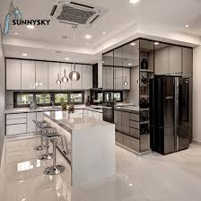 It is recommended to order a sample door in order to test the stain colors that will be applied to your cabinetry. China Hot Selling Modern Mdf Free Standing Small Kitchen Cabinets For Owner Sale China Kitchen Cabinets Kitchen Cabinet Designs