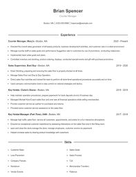 10 counter manager resume exles for