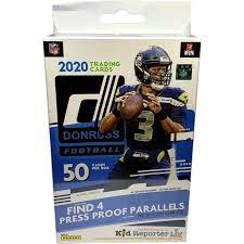 Shop dacardworld.com for 2020 panini select football hobby box & see our entire selection of football cards at low prices. 2020 Panini Donruss Nfl Football Trading Cards Hanger Box 50 Cards 4 Rated Rookies 10 Inserts Walmart Com Walmart Com