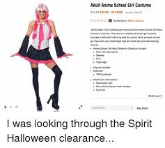 Adult Anime School Girl Costume 4299 2998 In Stock Temin