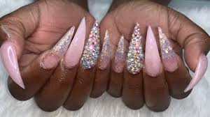 pink glitter nails diy nails