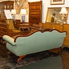 antique american empire swan neck sofa