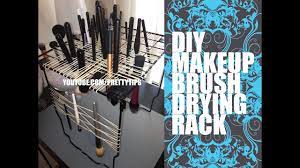 makeup brush drying rack easy diy