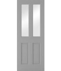 Light Prefinished Grey Glazed Internal Door