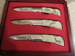 These winchester collector's sets are becoming very rare due to the limited issue and collector's value. Winchester Knife Set 2006 Limited Edition Knife Pheasant Fish Deer 475639352