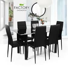 black glass top dining table off 57