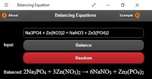 balancing chemical equations calculator