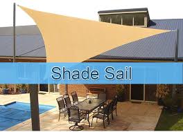 triangle shade sail patio outdoor