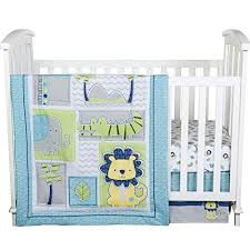4 piece baby crib bedding set
