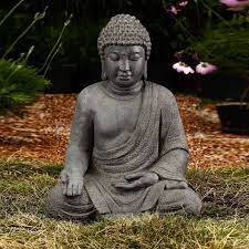Meditating Buddha Statue Outdoor Zen