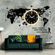 new large 3d wooden world map wall
