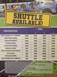 Lost world hotel and lost. Shuttle Service Schedule To The Lost World Of Tambun Picture Of Mu Hotel Ipoh Ipoh Tripadvisor