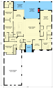 5 Bed Transitional Florida Home Plan