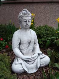 Concrete Buddha Meditating Statue