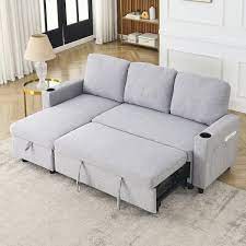 Convertible 3 Seat Sofa Bed