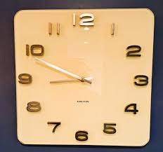 Wall Clock Karlsson Glass 1990