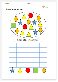 Bar Graph Kids Shapes Ks1 Worksheet Bar Graphs Numeracy