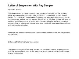 Letter Of Suspension